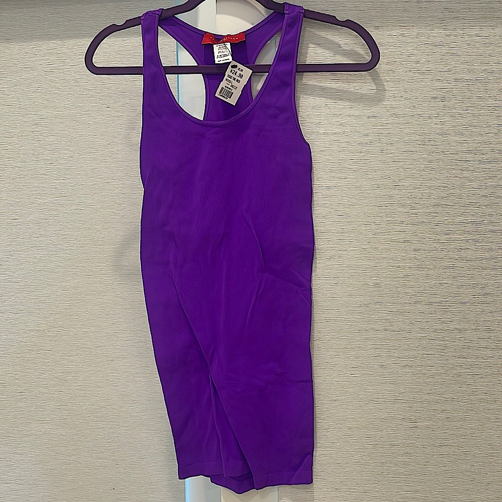 Brand NEW Purple ribbed tank. With tags.